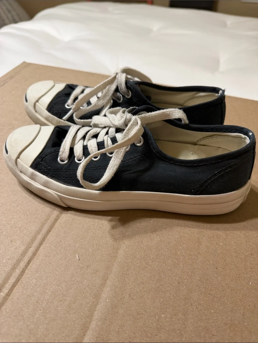 Jack Purcell Converse Black Canvas Low-Top Sneakers